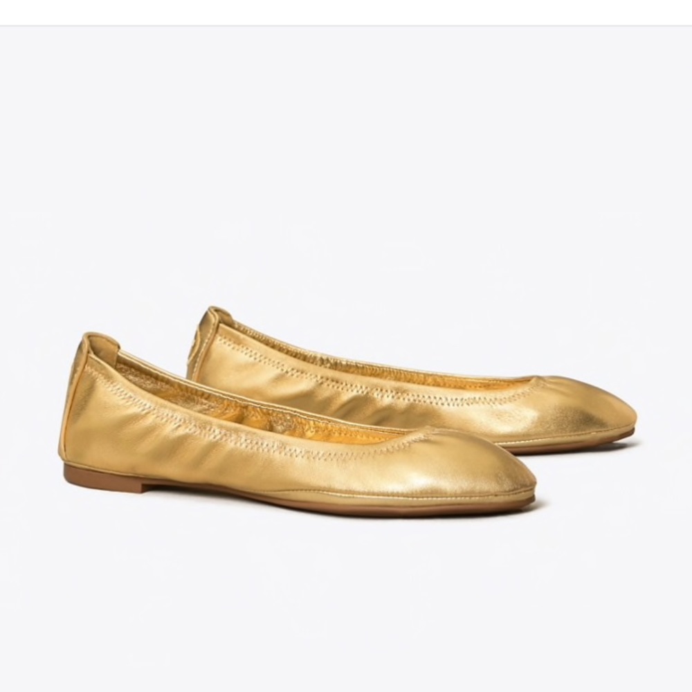 Tory Burch Eddie Metalic flats Originally 199$!!